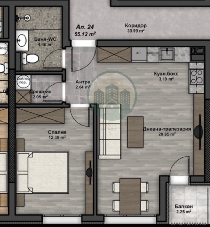 Продава 2-СТАЕН, гр. София, Люлин 3, снимка 9 - Апартаменти - 52812697