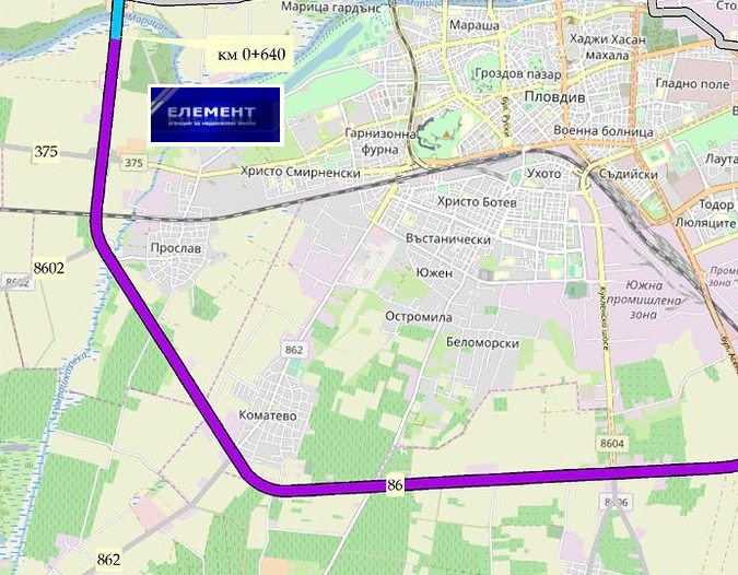 En venta  Trama Plovdiv , Industrialna zona - Yug , 4205 metros cuadrados | 53171642