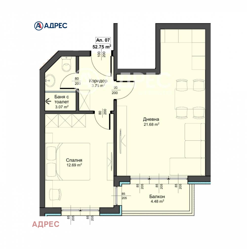 Продава 2-СТАЕН, гр. Варна, Аспарухово, снимка 2 - Апартаменти - 54197903