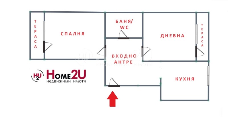 Продава 2-СТАЕН, гр. Перник, Мошино, снимка 2 - Aпартаменти - 47534597