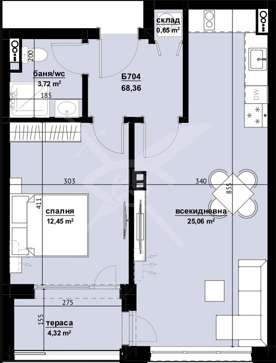 Продава 2-СТАЕН, гр. Бургас, Изгрев, снимка 2 - Aпартаменти - 48320145