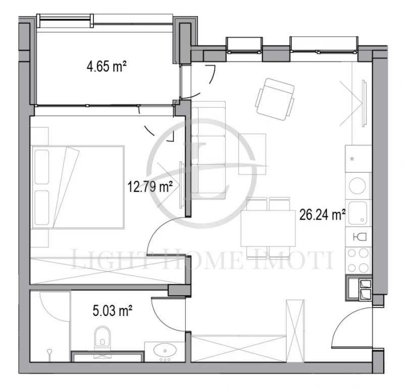 De vânzare  1 dormitor Plovdiv , Hristo Smirnensci , 74 mp | 32439067 - imagine [3]