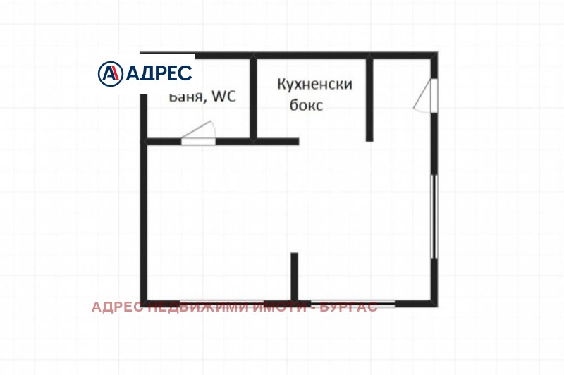 Продава 1-СТАЕН, гр. Бургас, Крайморие, снимка 3 - Aпартаменти - 47700496