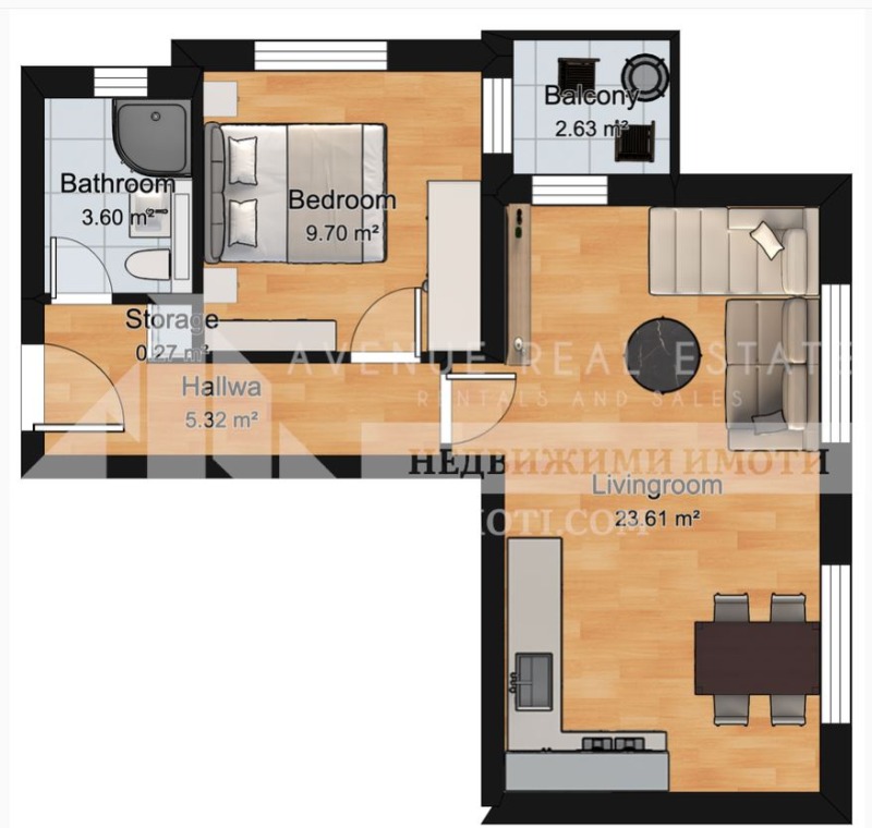 En venta  2 dormitorios Plovdiv , Proslav , 101 metros cuadrados | 37178182 - imagen [4]