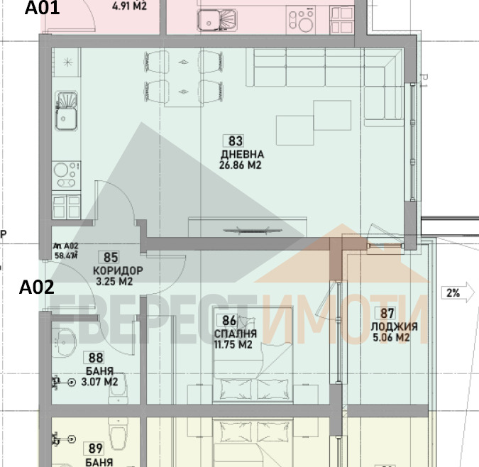 Продава 2-СТАЕН, гр. Пловдив, Въстанически, снимка 3 - Апартаменти - 52691344