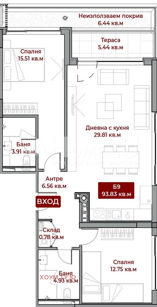 Продава 3-СТАЕН, гр. София, Бояна, снимка 8 - Aпартаменти - 48387768