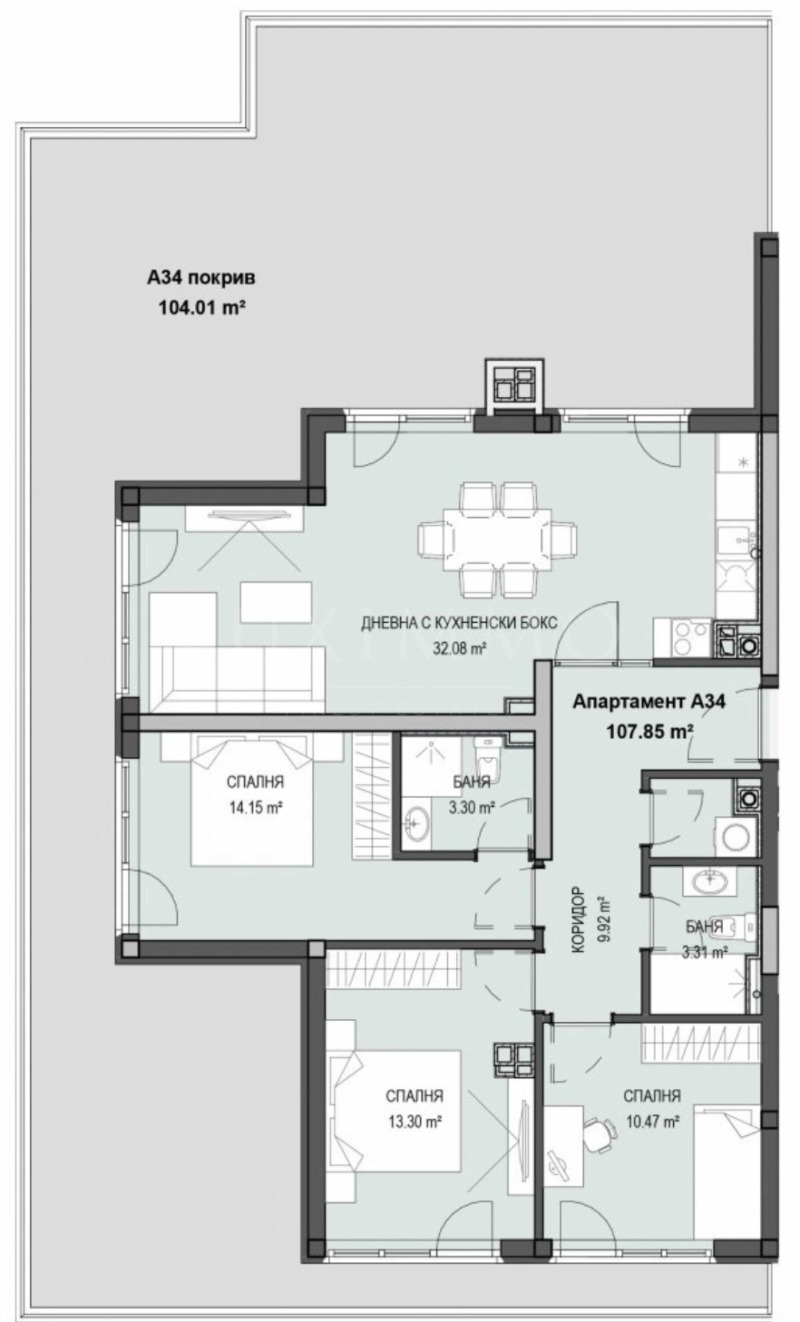 Продава 4-СТАЕН, гр. София, Кръстова вада, снимка 4 - Aпартаменти - 47054600