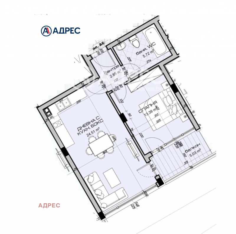 En venta  1 dormitorio Varna , Vinitsa , 73 metros cuadrados | 16360122 - imagen [2]