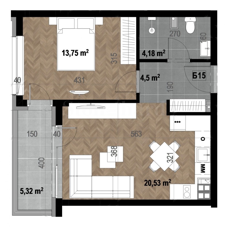 Продава 2-СТАЕН, гр. София, Кръстова вада, снимка 2 - Апартаменти - 52483028