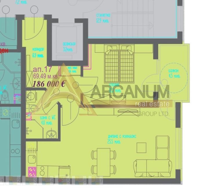 Продава 2-СТАЕН, гр. Варна, Колхозен пазар, снимка 2 - Апартаменти - 55884086