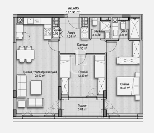 Na prodej  2 ložnice Sofia , Vitoša , 117 m2 | 25667829 - obraz [5]