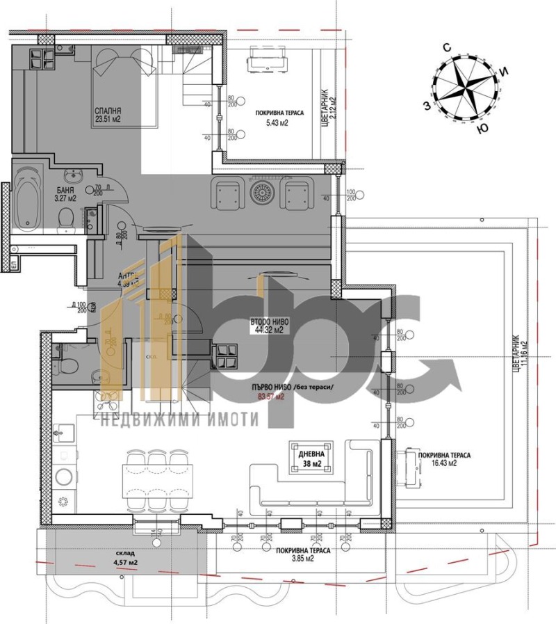 Продава 4-СТАЕН, гр. София, Витоша, снимка 5 - Aпартаменти - 49358438