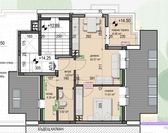 Till salu  3 sovrum Sofia , Nadejda 3 , 174 kvm | 46230721 - bild [2]