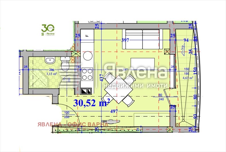 Продава 1-СТАЕН, с. Кранево, област Добрич, снимка 2 - Aпартаменти - 49173486