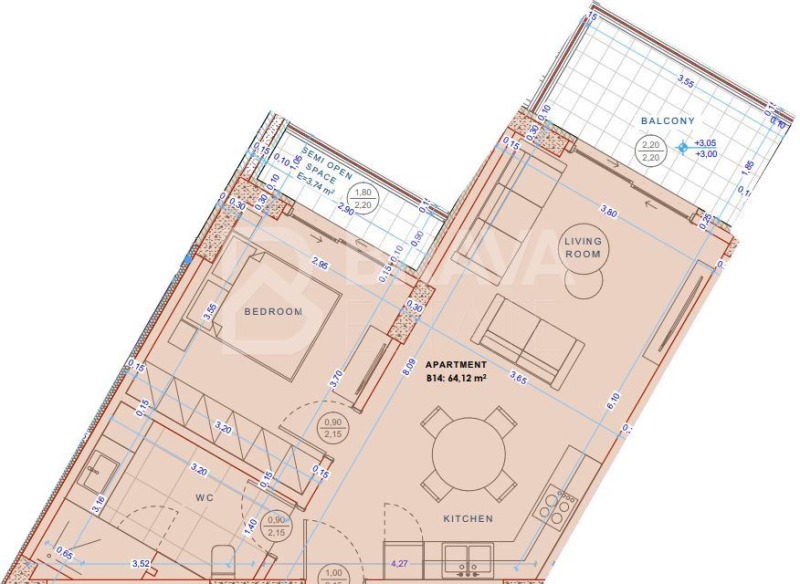 Продава 2-СТАЕН, Извън страната, област Извън страната, снимка 7 - Апартаменти - 53368386