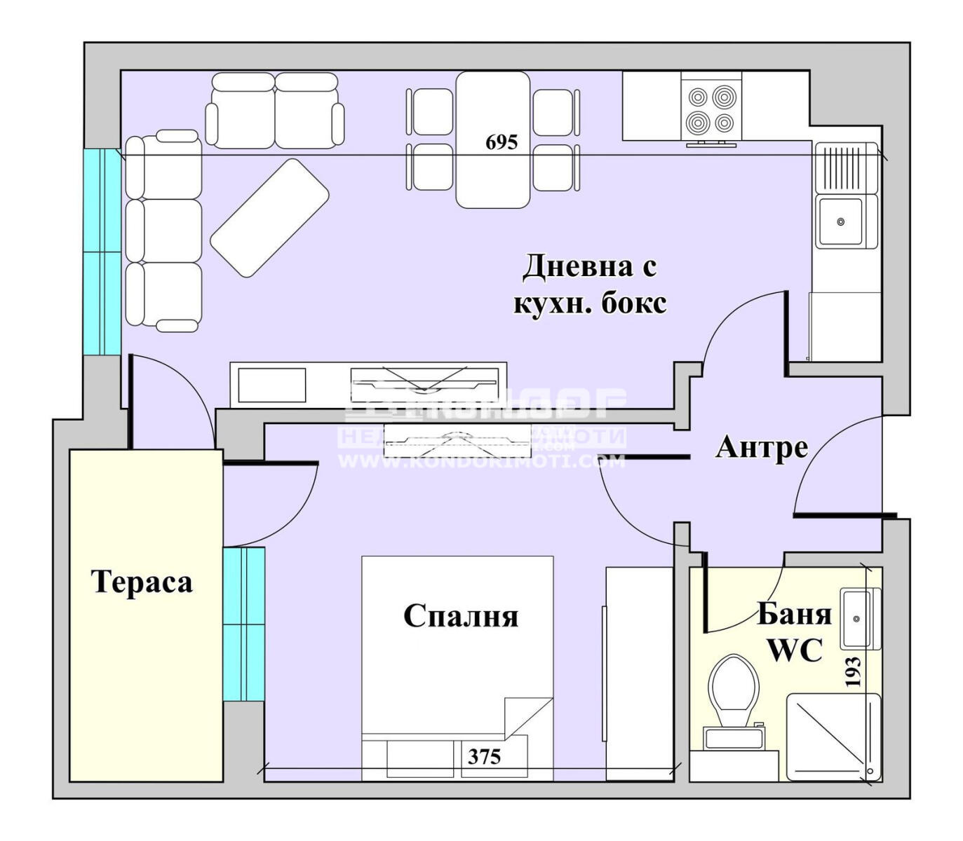 Продава 2-СТАЕН, гр. Пловдив, Център, снимка 8 - Апартаменти - 54820347