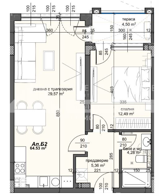 En venta  1 dormitorio Plovdiv , Trakiya , 80 metros cuadrados | 43483570 - imagen [2]