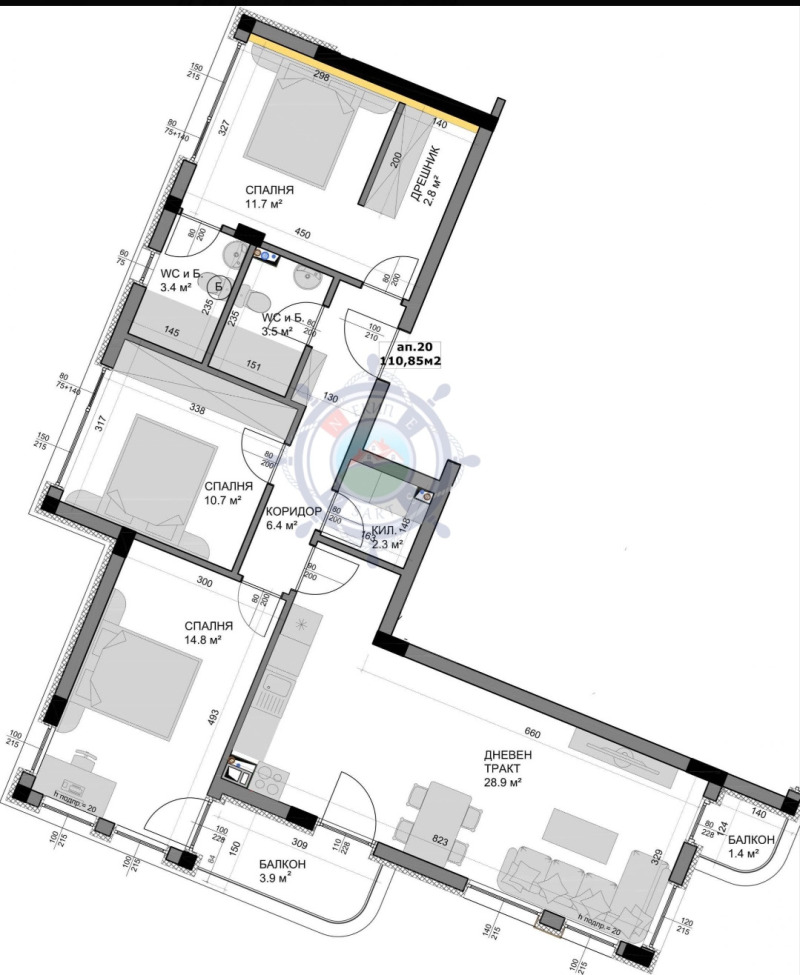 Продава 4-СТАЕН, гр. Варна, Владислав Варненчик 2, снимка 1 - Aпартаменти - 48901094