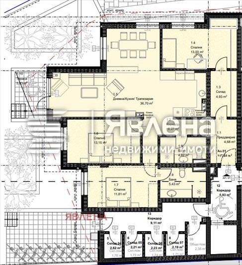 Продава 4-СТАЕН, гр. София, Овча купел, снимка 2 - Aпартаменти - 49263147