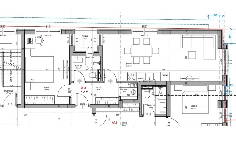 À vendre  1 chambre Sofia , Geo Milev , 73 m² | 87794609 - image [3]