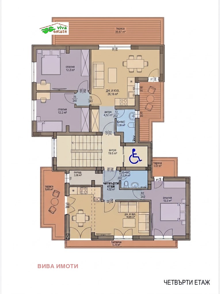 Продава 2-СТАЕН, гр. Пловдив, Въстанически, снимка 2 - Апартаменти - 56723456