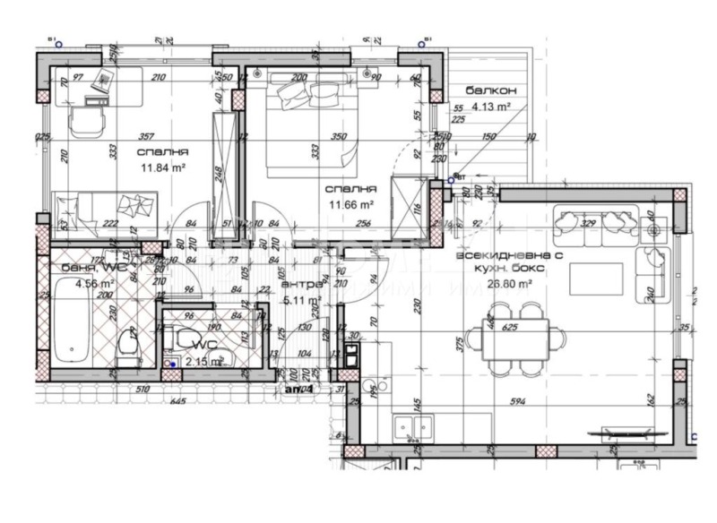 Продава 3-СТАЕН, гр. Варна, Виница, снимка 2 - Aпартаменти - 48698680