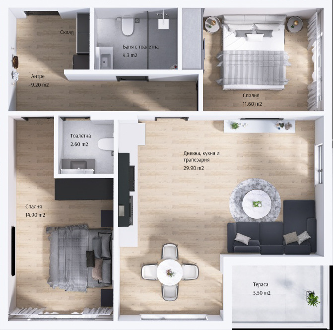 Продава  3-стаен град Пловдив , Тракия , 110 кв.м | 78103854 - изображение [6]