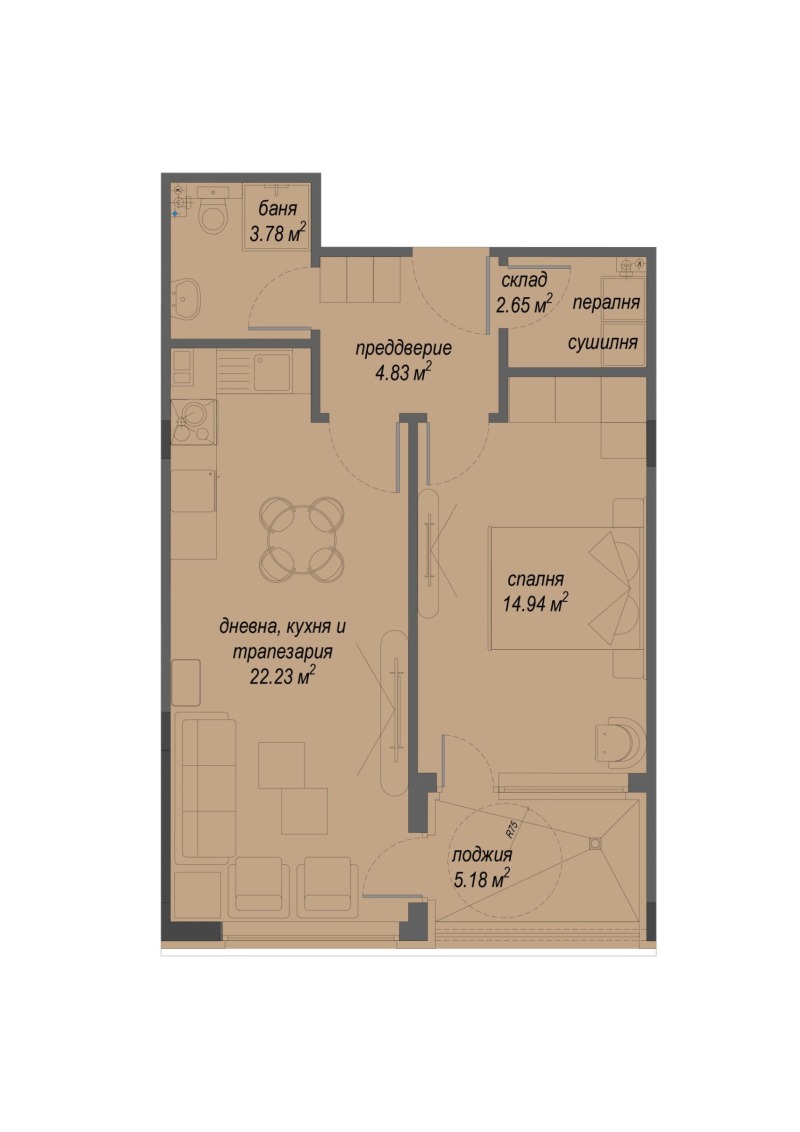 À venda  1 quarto Sofia , Darvenica , 76 m² | 14500120 - imagem [5]