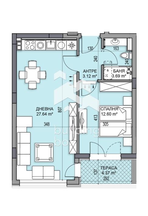 Продава 2-СТАЕН, гр. Пловдив, Гагарин, снимка 2 - Апартаменти - 53982760