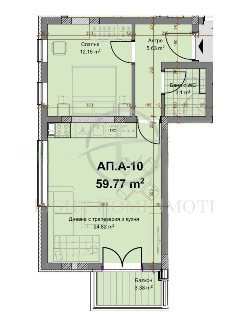 Na prodej  1 ložnice Plovdiv , Christo Smirnenski , 74 m2 | 14090649
