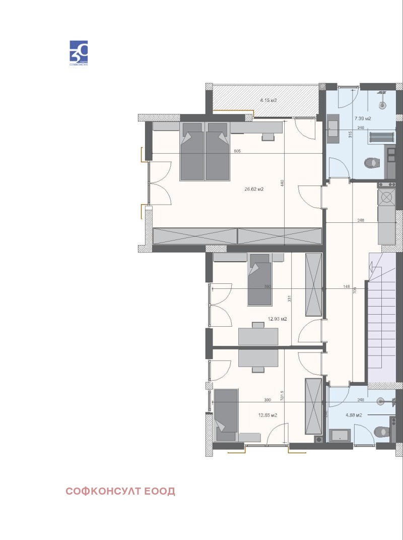 Til salgs  Hus region Pernik , Dragisjevo , 286 kvm | 79099150 - bilde [12]