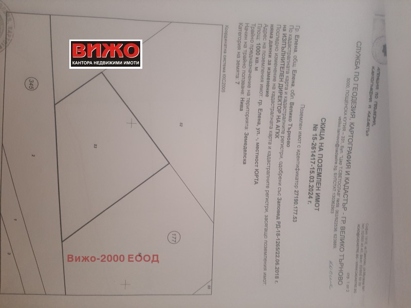 Til salg  Jord region Veliko Tarnovo , Elena , 8 dka | 75317052 - billede [2]