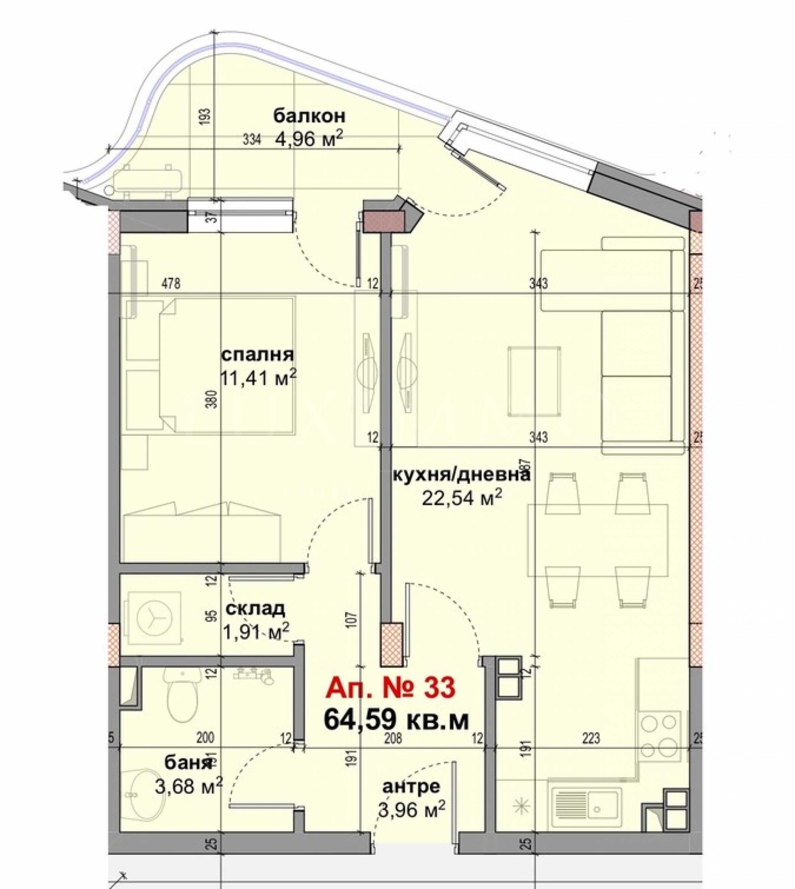 Продава 2-СТАЕН, гр. Приморско, област Бургас, снимка 2 - Апартаменти - 55843104