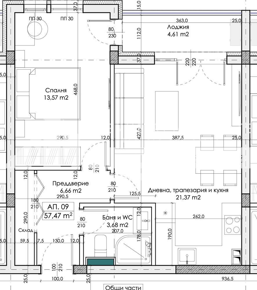 Продава 2-СТАЕН, гр. Пловдив, Беломорски, снимка 2 - Апартаменти - 56169850