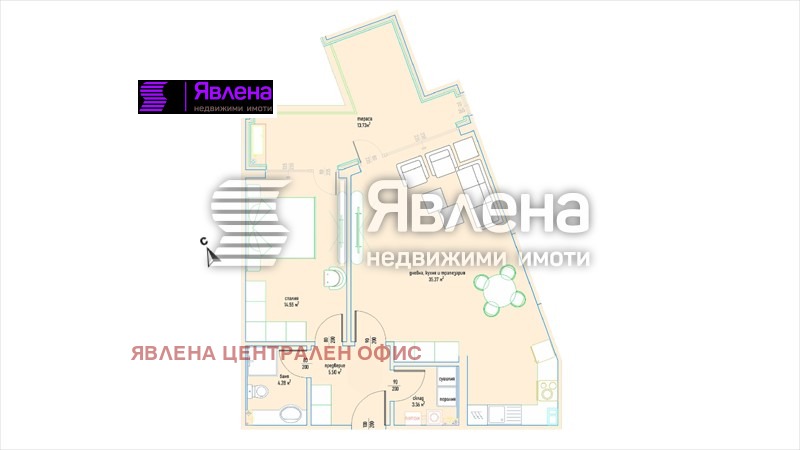 Продава 2-СТАЕН, гр. София, Малинова долина, снимка 8 - Aпартаменти - 48605579