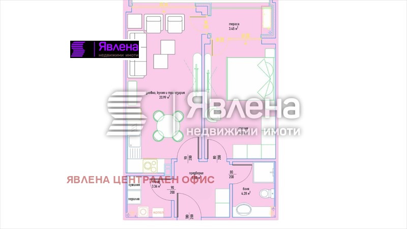 Продава 2-СТАЕН, гр. София, Малинова долина, снимка 6 - Aпартаменти - 48605579