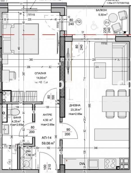 Продаја  1 спаваћа соба Пловдив , Кјучук Париж , 69 м2 | 98061646 - слика [3]