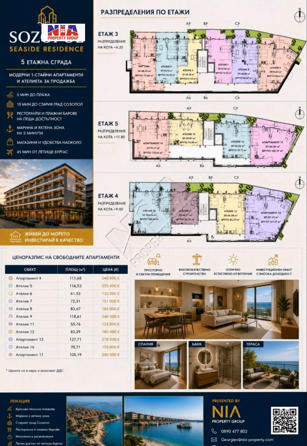 Продава 2-СТАЕН, гр. Созопол, област Бургас, снимка 7 - Апартаменти - 54559049