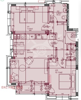 2 bedroom Zapaden, Plovdiv