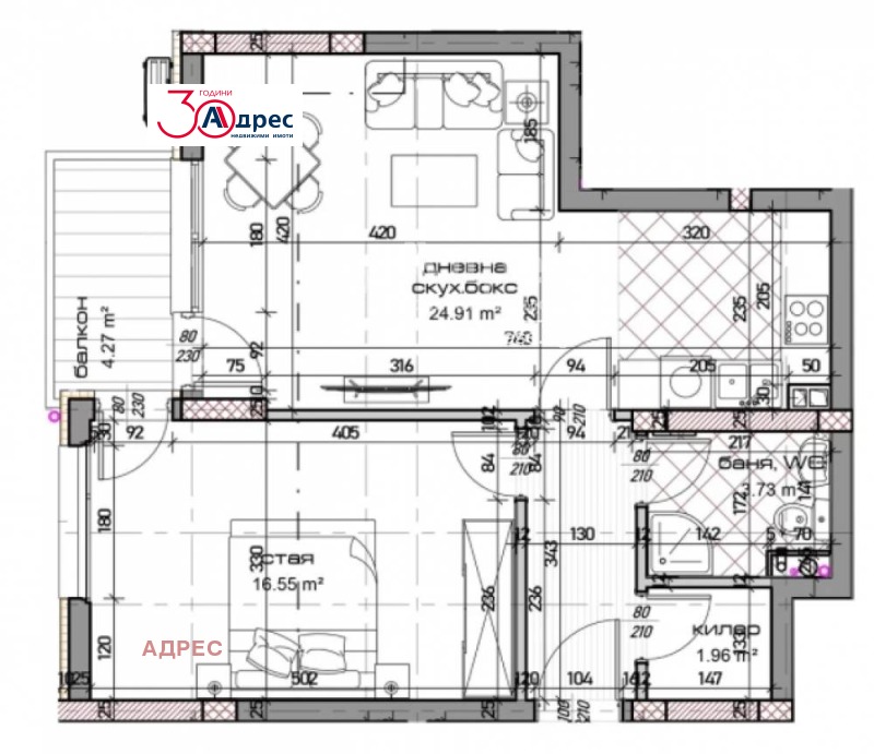 Продава 2-СТАЕН в град Варна, Младост 1 - 81 кв.м / 110 900 € » 216 901.55 лв., АДРЕС