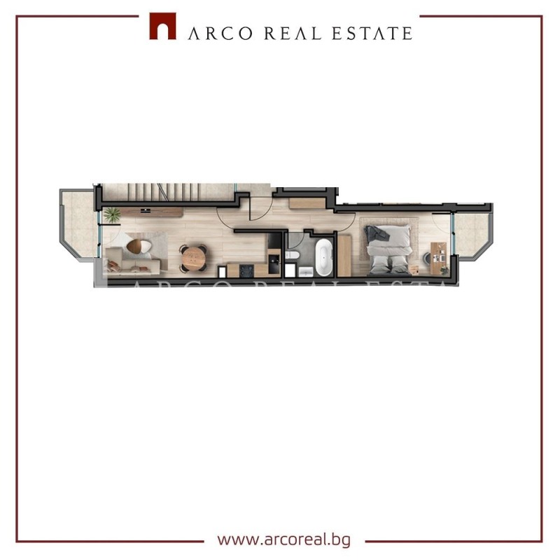 Продава 2-СТАЕН в град София, Център - 87 кв.м / 190 000 € » 371 607.70 лв., АРКО РИЪЛ ЕСТЕЙТ