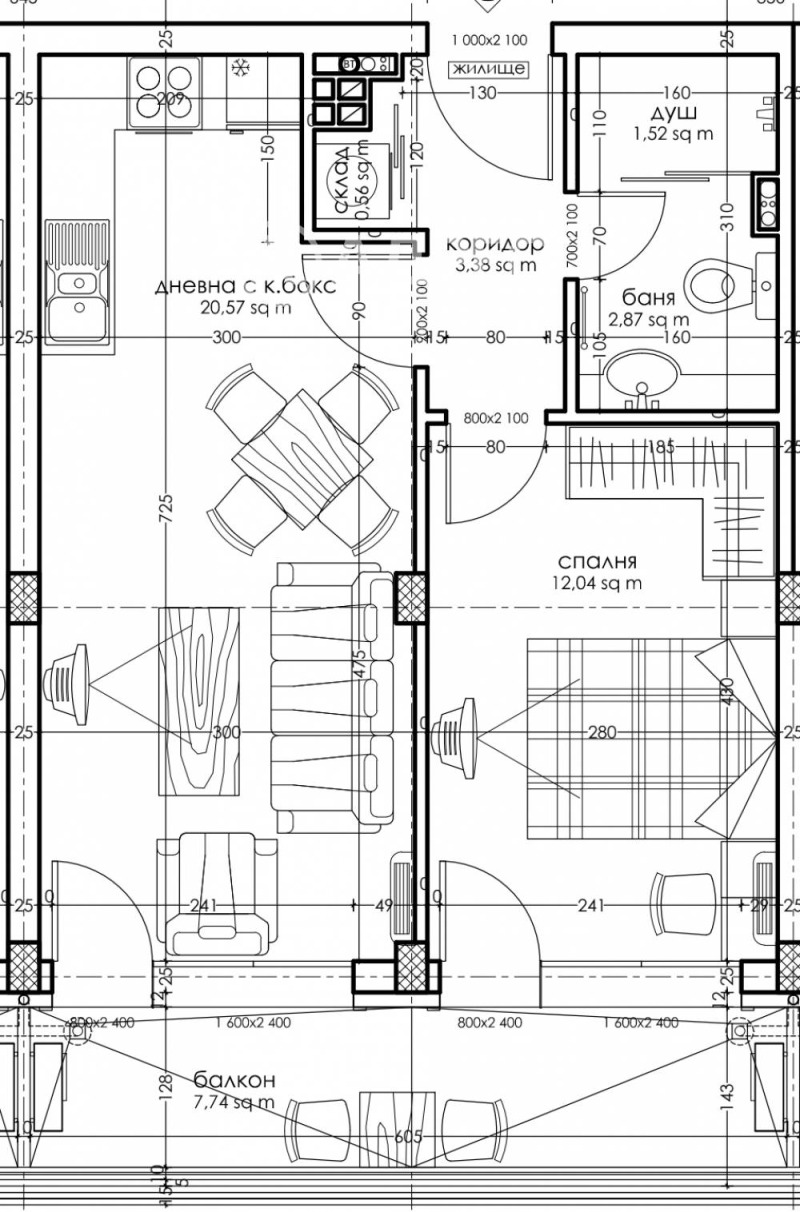 На продаж  1 спальня София , Овча купел , 66 кв.м | 92887058 - зображення [4]