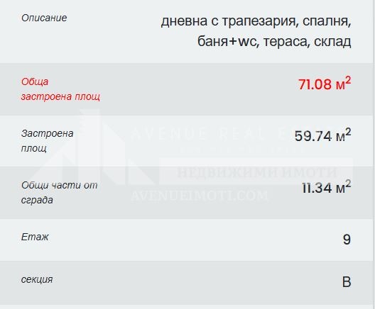 Προς πώληση  1 υπνοδωμάτιο Πλοβδηβ , Τρακηια , 71 τ.μ | 93655609 - εικόνα [5]