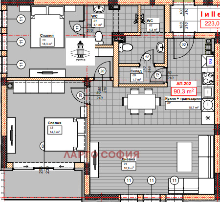 Продава 3-СТАЕН, гр. София, м-т Камбаните, снимка 1 - Aпартаменти - 49452182