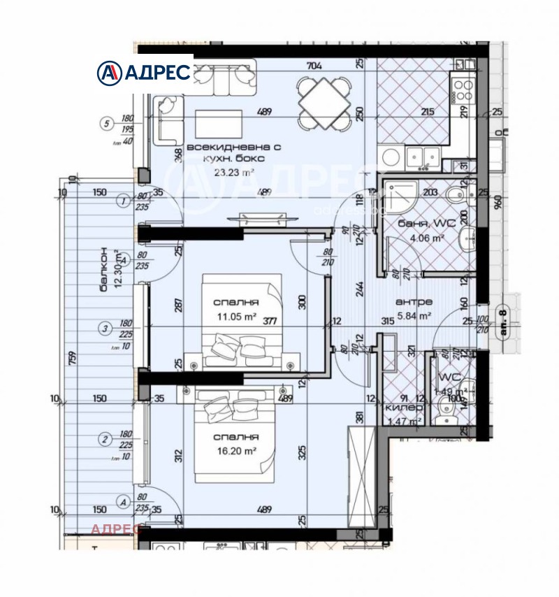 Zu verkaufen  2 Schlafzimmer Warna , Mladost 1 , 106 qm | 31580696