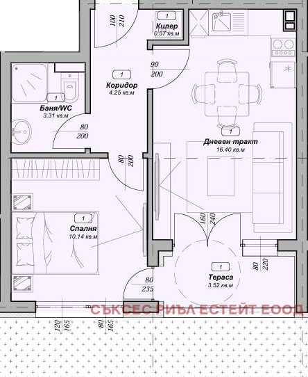 Продава  2-стаен град Варна , м-т Пчелина , 53 кв.м | 90924121 - изображение [3]