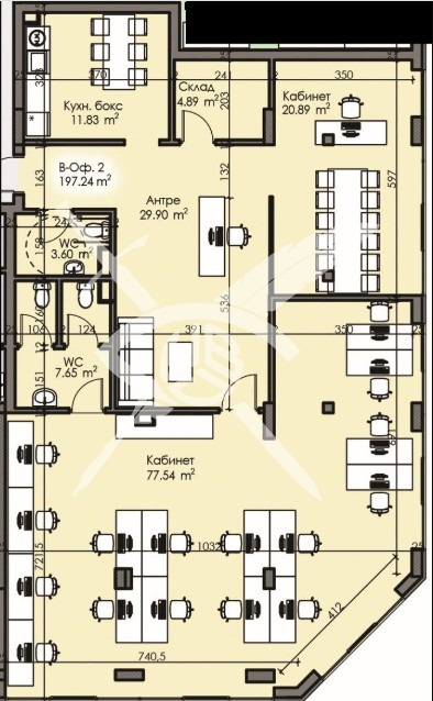 Продается  Офис Бургас , Изгрев , 197 кв.м | 82663387 - изображение [2]