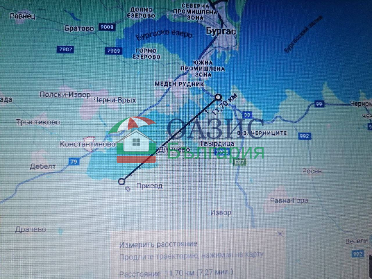 Продава ПАРЦЕЛ, с. Константиново, област Бургас, снимка 10 - Парцели - 51382140