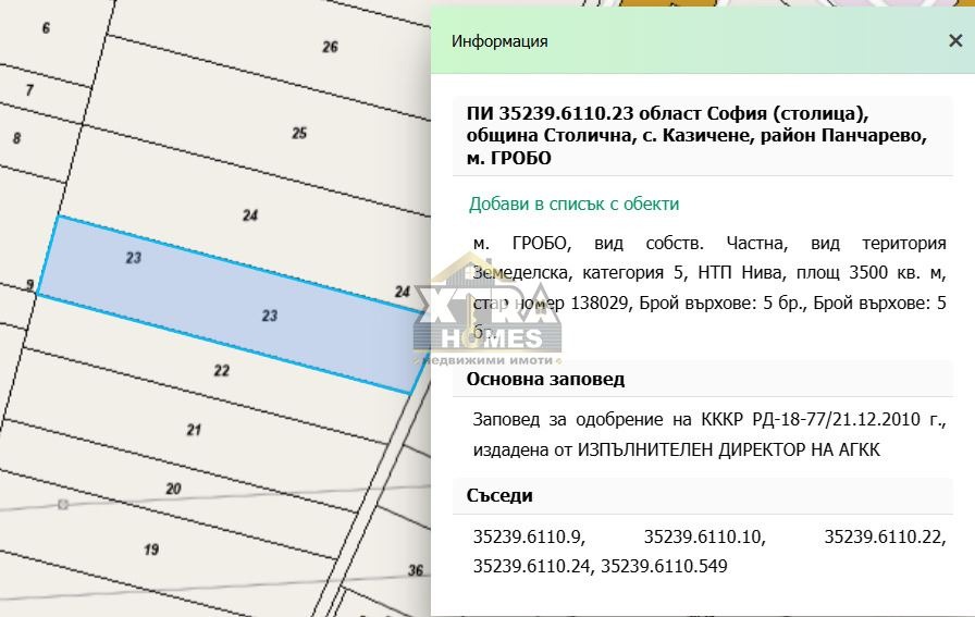 Продава ПАРЦЕЛ, гр. София, с. Казичене, снимка 2 - Парцели - 52536874