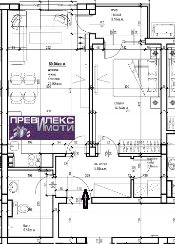À vendre  1 chambre Plovdiv , Komatevski vazel , 73 m² | 10121119